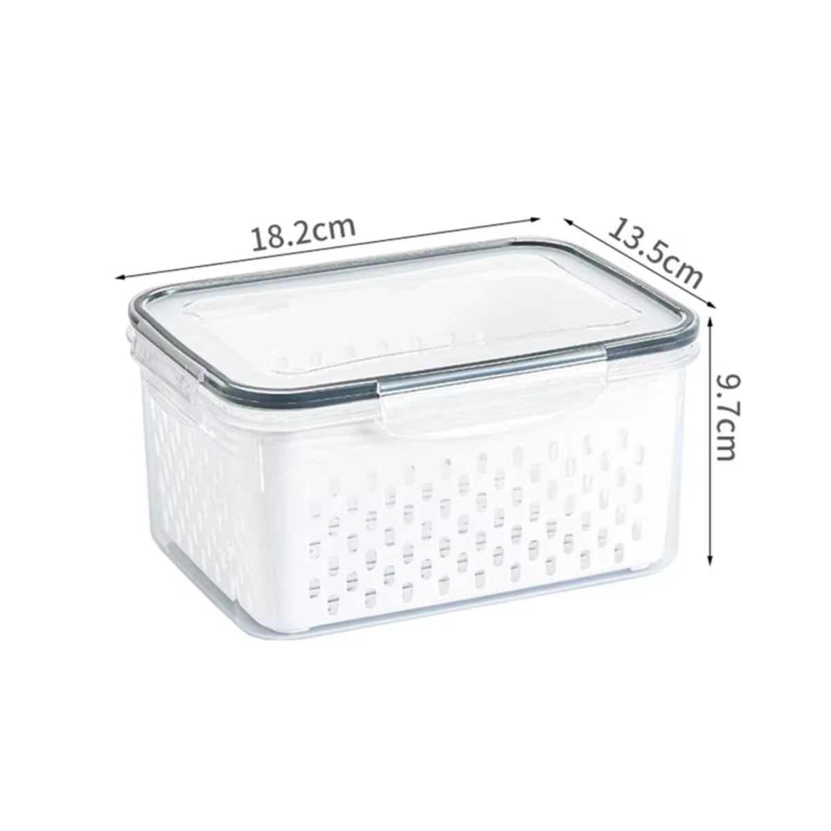 Sweedollar 3-Pack Fridge Storage Containers – Keep Your Produce Crisp, Clean, and Organized