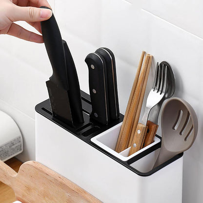 Tableware Storage Holder – Plastic Knife & Utensil Rack for Organized Kitchen Cabinets