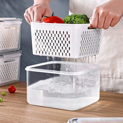 Sweedollar 3-Pack Fridge Storage Containers – Keep Your Produce Crisp, Clean, and Organized