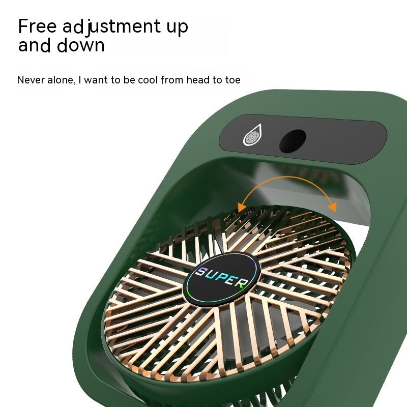 Green phone case with a fan and 'SUPER' branding on a white background