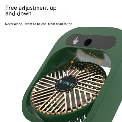 Green phone case with a fan and 'SUPER' branding on a white background
