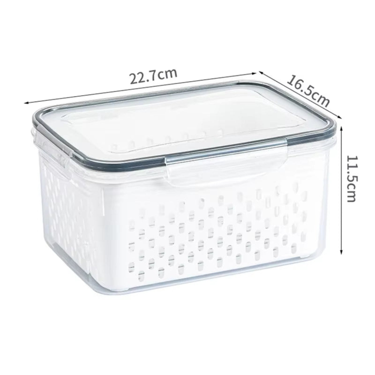 Sweedollar 3-Pack Fridge Storage Containers – Keep Your Produce Crisp, Clean, and Organized