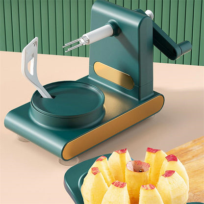 Seeedollar Hand-Cranked Multifunctional Peeler & Slicer – 3-in-1 Kitchen Tool with Fruit Corer