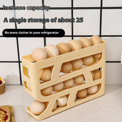Rolling Egg Storage Box Refrigerator Side Door Egg Storage Box