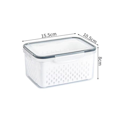 Sweedollar 3-Pack Fridge Storage Containers – Keep Your Produce Crisp, Clean, and Organized