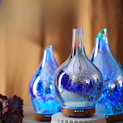 3D Essential Oil Diffuser Cool Mist Humidifier Ultrasonic Aromatherapy Diffuser,150Ml Last 6H,Auto Shut-Off,Air Refresh,Decoration for Home,Office,Yoga,Baby,Sleep
