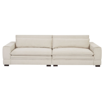 Medieval Sofa Sofa Modern Fabric Sofa for Living Room, Bedroom, Apartment, Home Office Beige