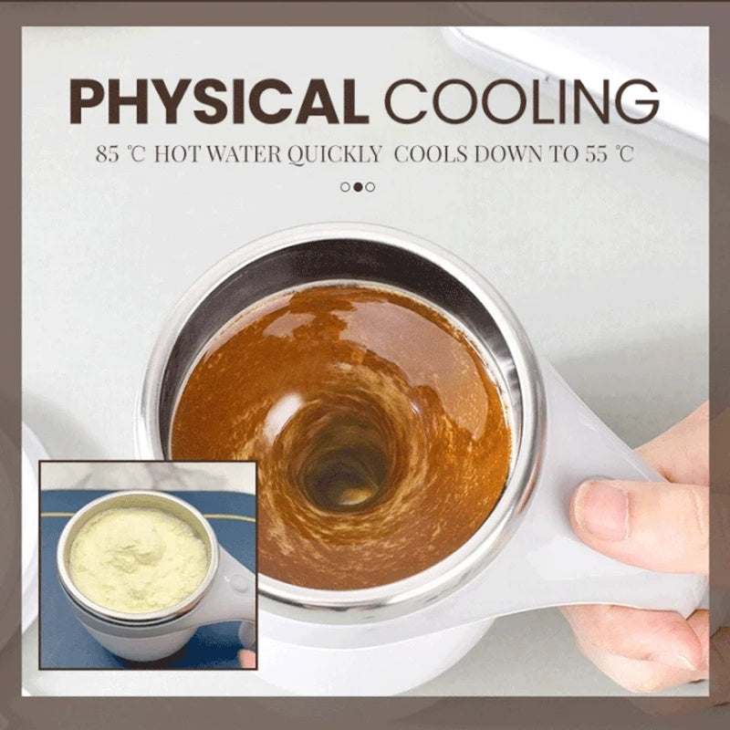 Rechargeable Automatic Stirring Cup – Electric Magnetic Coffee & Milkshake Mixer