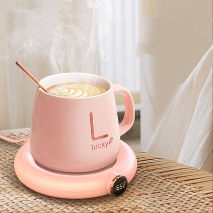 USB Cup Warmer Pad – 3 Temperature Settings, LED Display, Electric Mug Heater