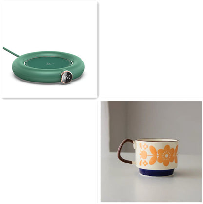 USB Cup Warmer Pad – 3 Temperature Settings, LED Display, Electric Mug Heater