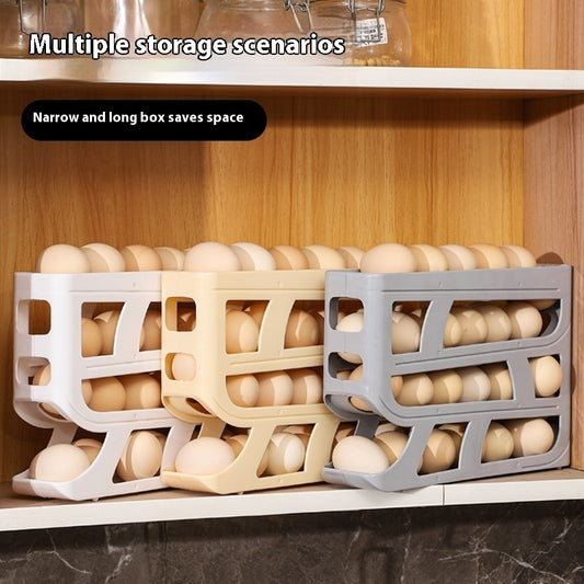 Rolling Egg Storage Box Refrigerator Side Door Egg Storage Box