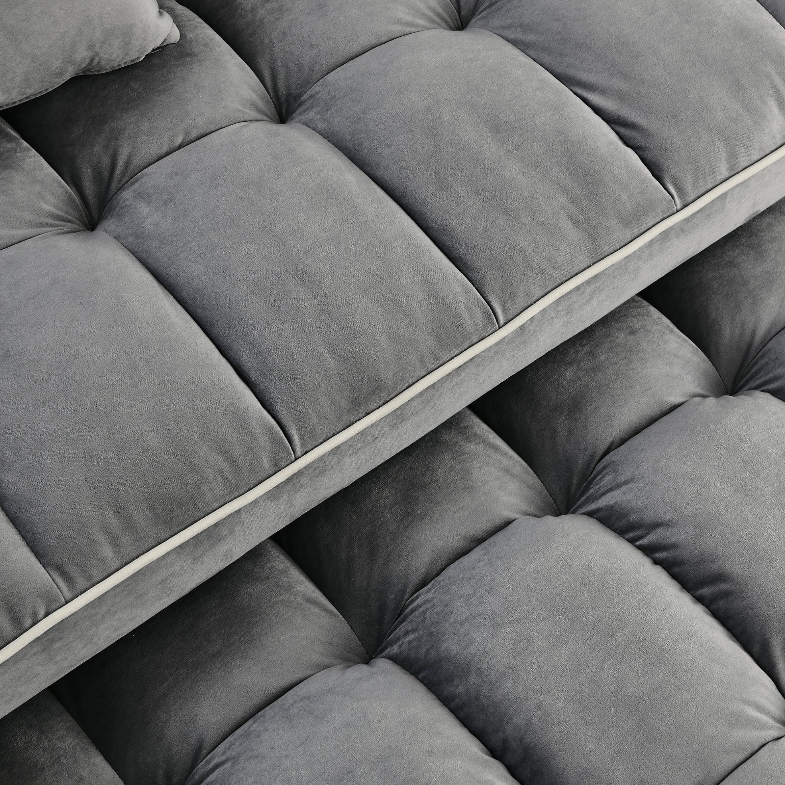 55.51 Inch Versatile Foldable Sofa Bed in 3 Lengths, Modern Sofa Sofa Sofa Velvet Pull-Out Bed, Adju