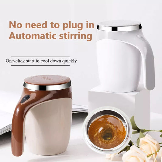 Rechargeable Automatic Stirring Cup – Electric Magnetic Coffee & Milkshake Mixer