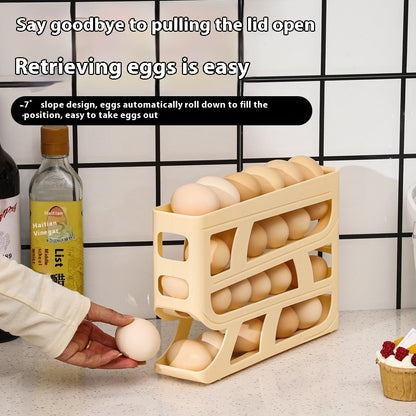 Rolling Egg Storage Box Refrigerator Side Door Egg Storage Box